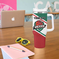 Personalized Mexico Basketball Tumbler With Handle Guerreros Go Champion