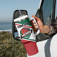 Personalized Mexico Basketball Tumbler With Handle Guerreros Go Champion