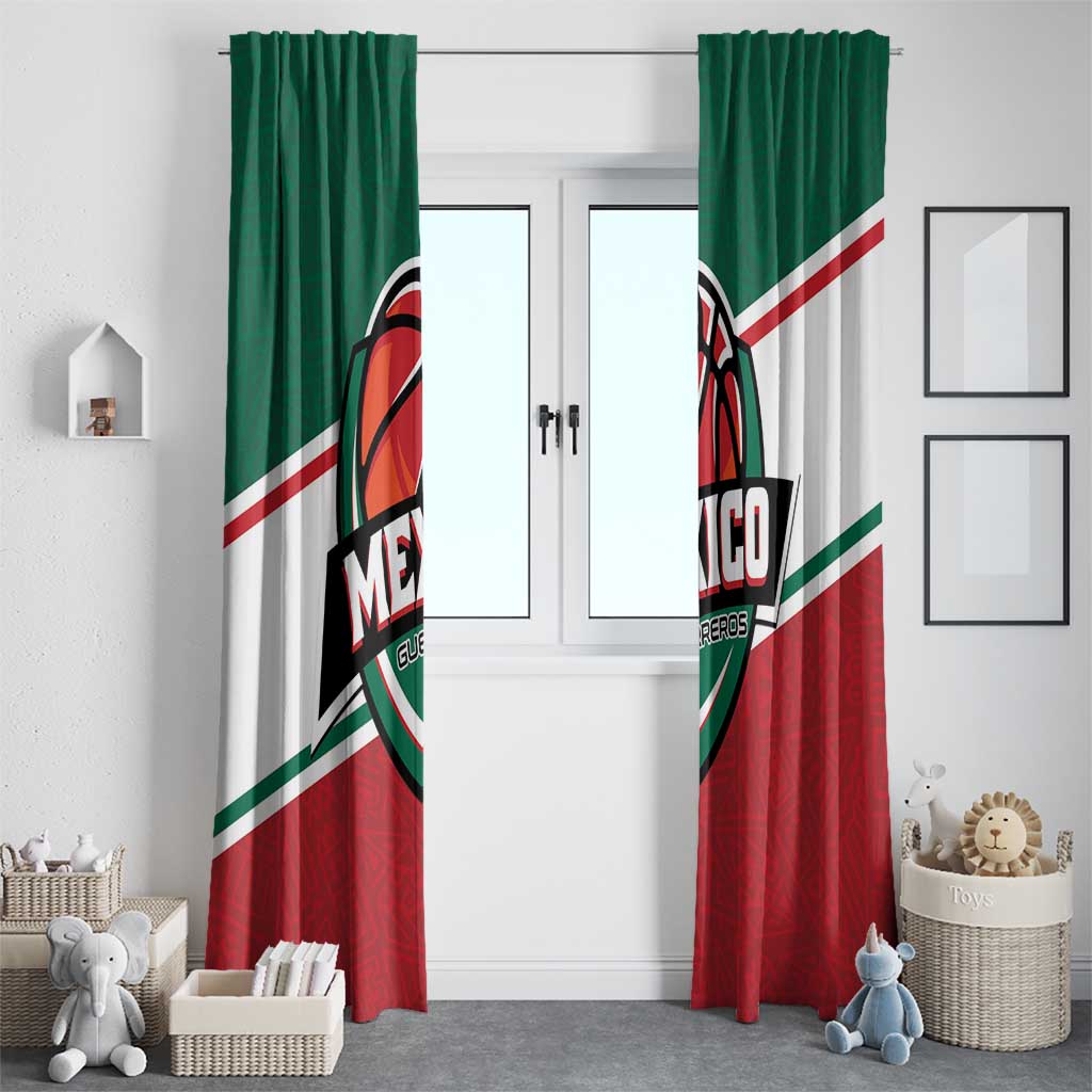 Mexico Basketball Window Curtain Guerreros Go Champion