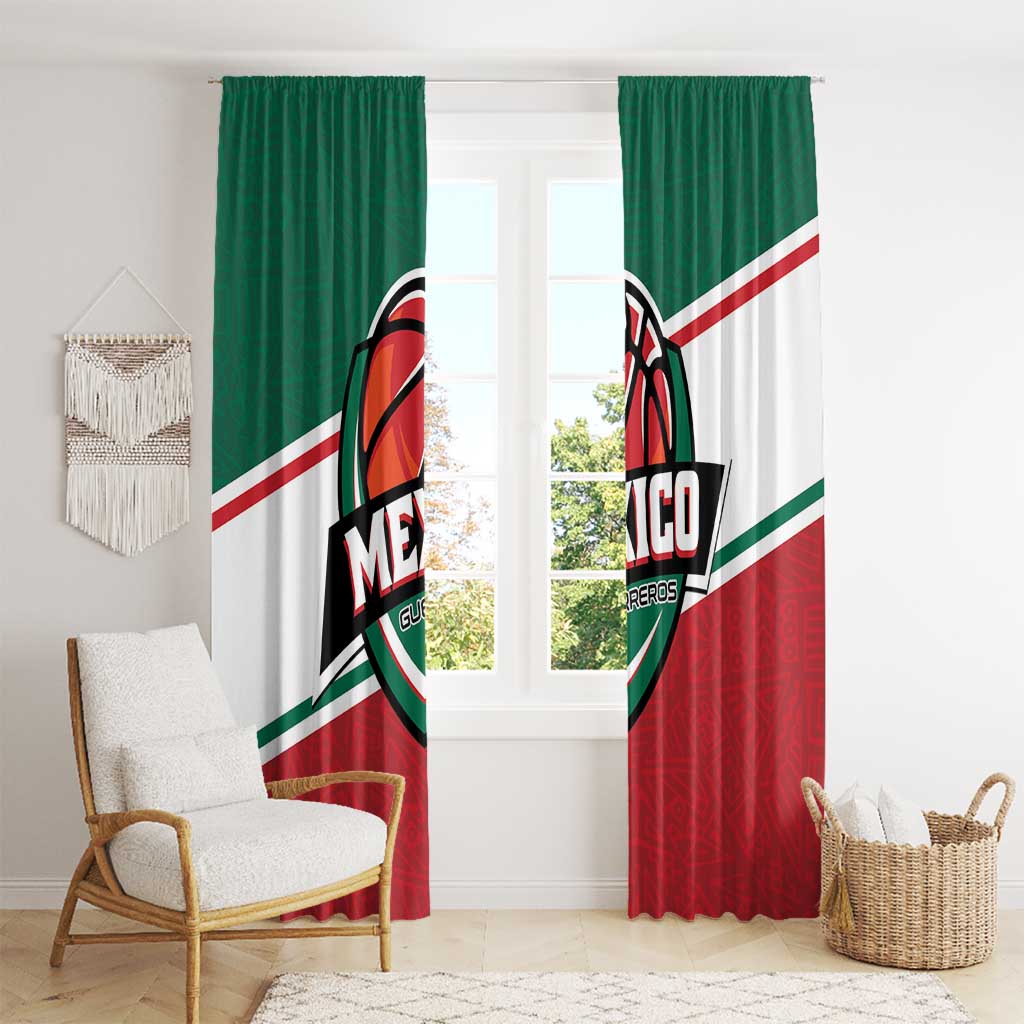 Mexico Basketball Window Curtain Guerreros Go Champion