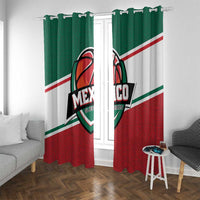 Mexico Basketball Window Curtain Guerreros Go Champion
