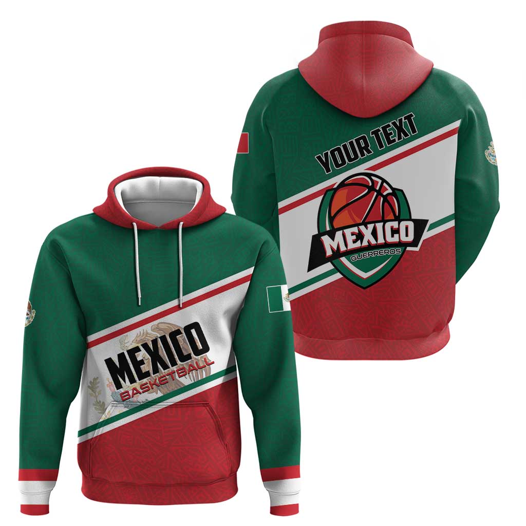 Personalized Mexico Basketball Zip Hoodie Guerreros Go Champion