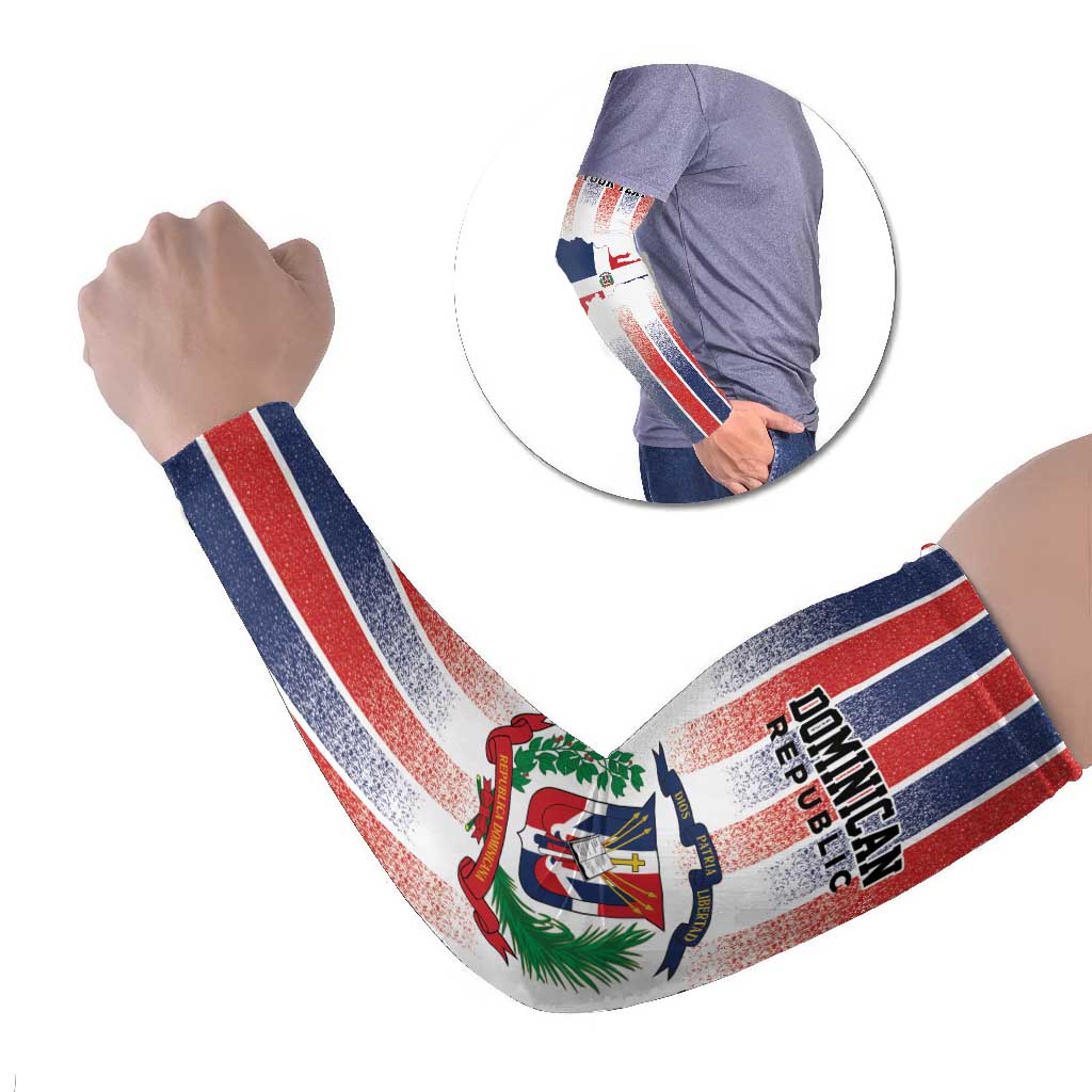 Personalized Dominican Republic Arm Sleeves Stripe Stylized