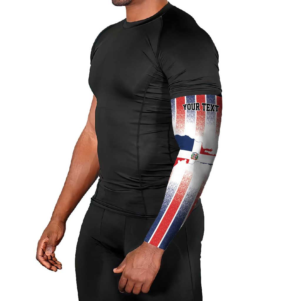 Personalized Dominican Republic Arm Sleeves Stripe Stylized