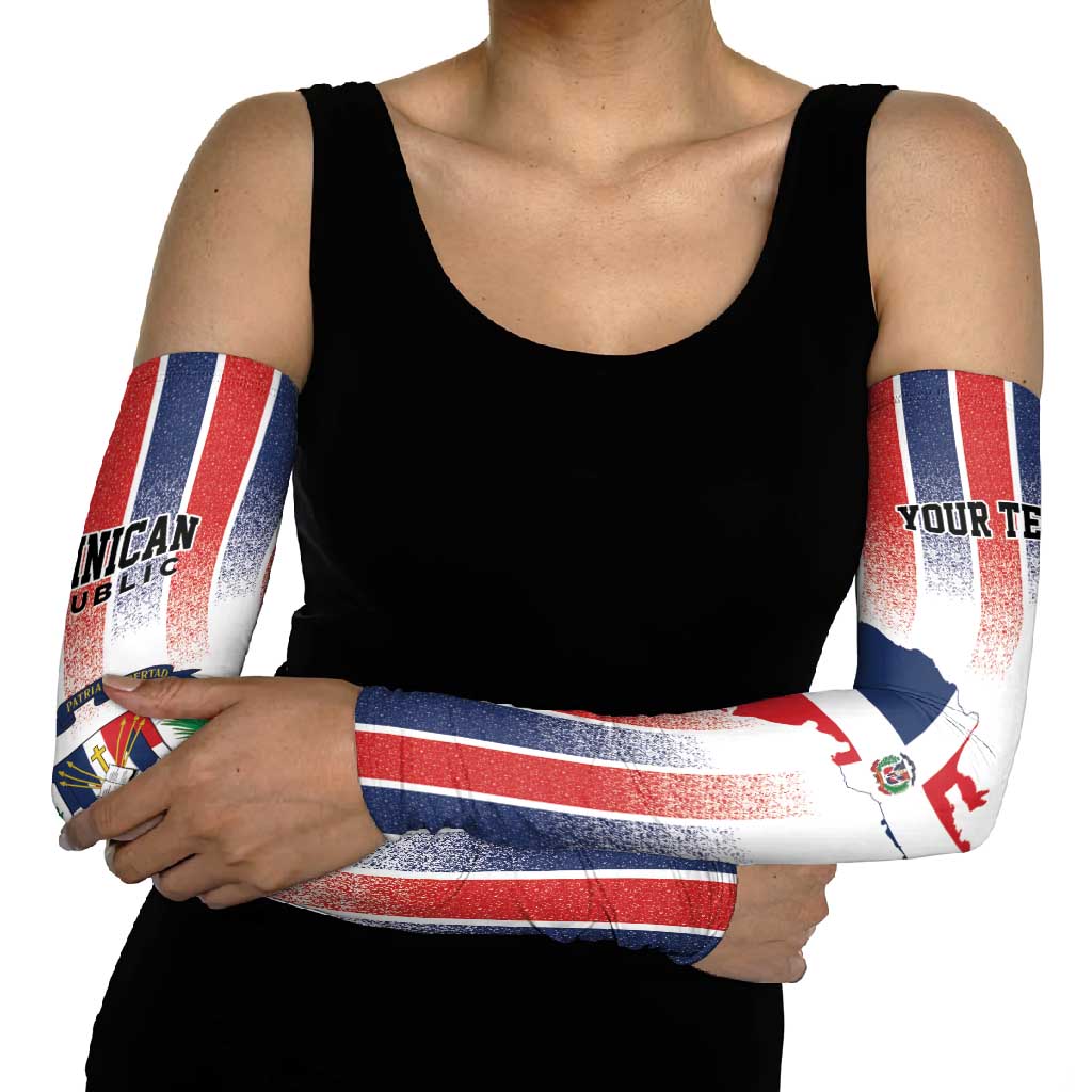 Personalized Dominican Republic Arm Sleeves Stripe Stylized