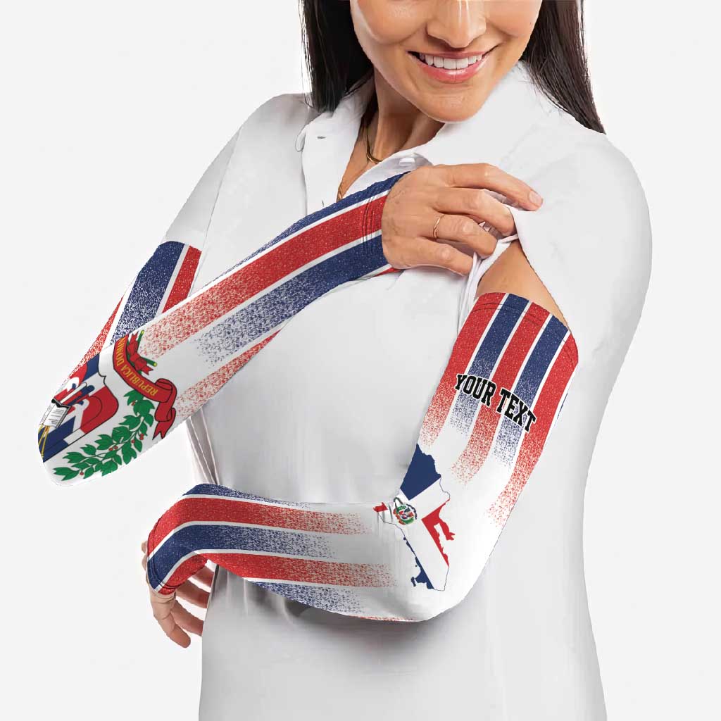 Personalized Dominican Republic Arm Sleeves Stripe Stylized