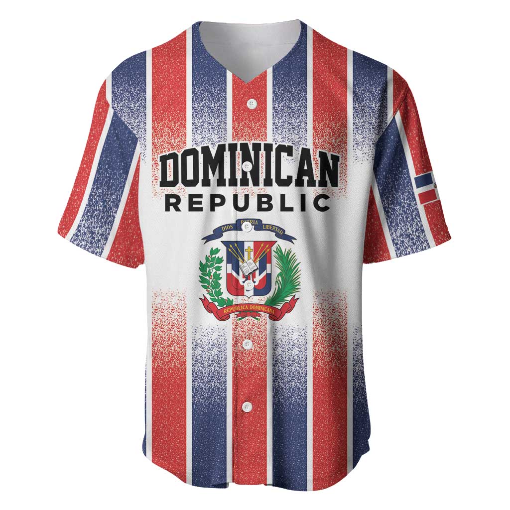 Personalized Dominican Republic Baseball Jersey Stripe Stylized