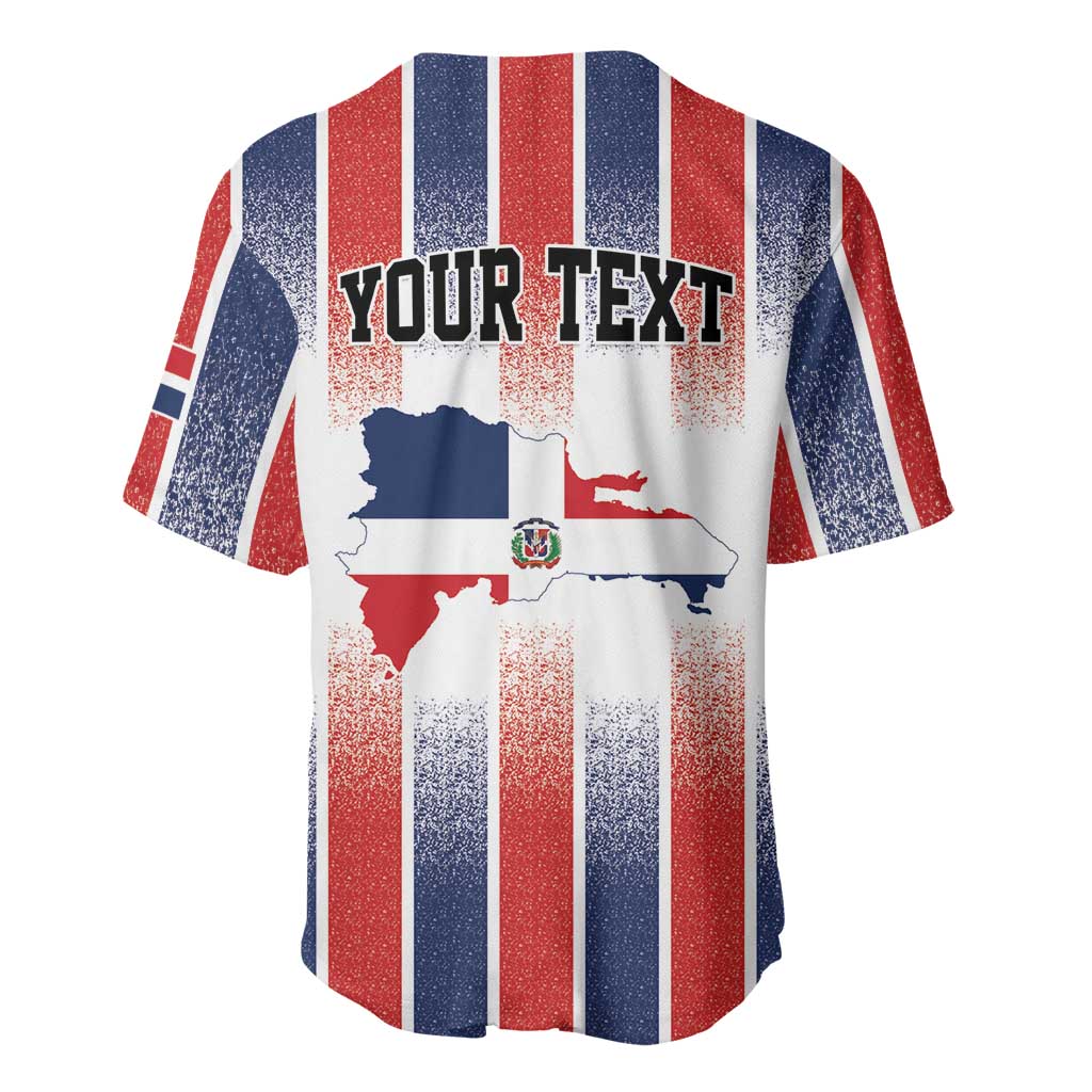 Personalized Dominican Republic Baseball Jersey Stripe Stylized