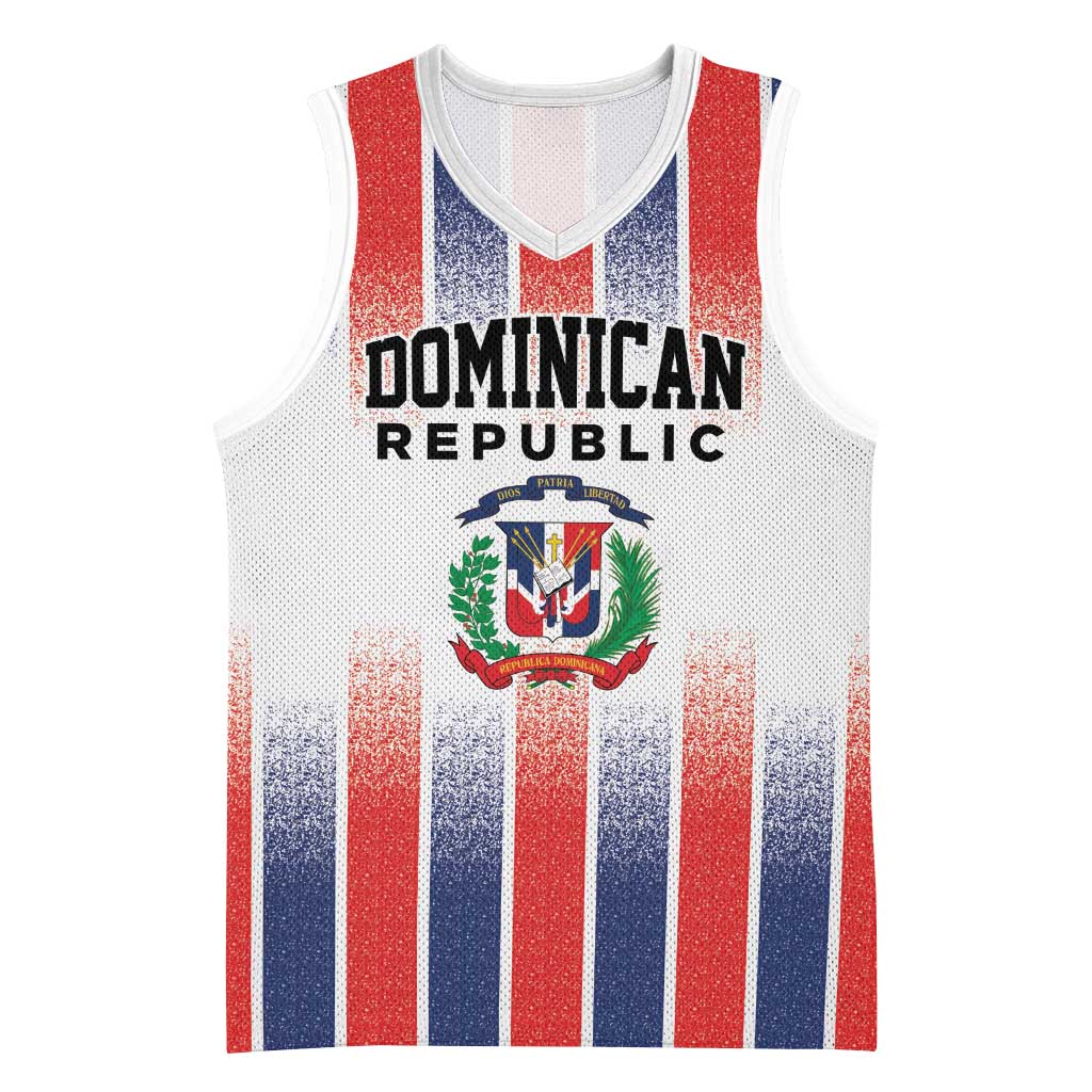 Personalized Dominican Republic Basketball Jersey Stripe Stylized