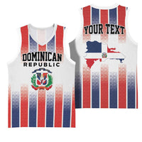 Personalized Dominican Republic Basketball Jersey Stripe Stylized
