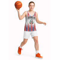 Personalized Dominican Republic Basketball Jersey Stripe Stylized