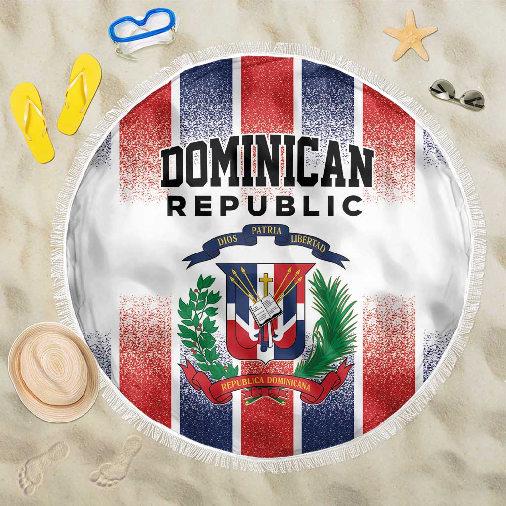 Dominican Republic Beach Blanket Stripe Stylized