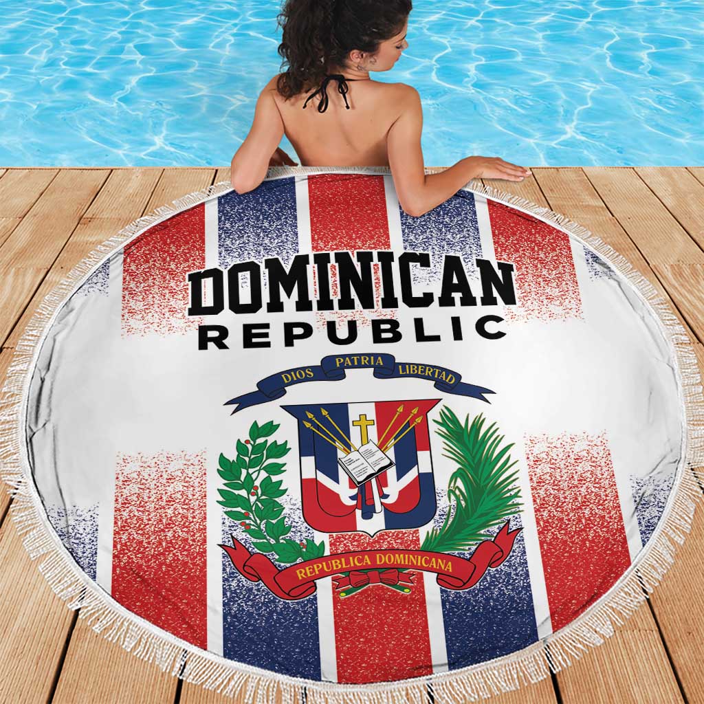 Dominican Republic Beach Blanket Stripe Stylized