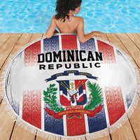 Dominican Republic Beach Blanket Stripe Stylized