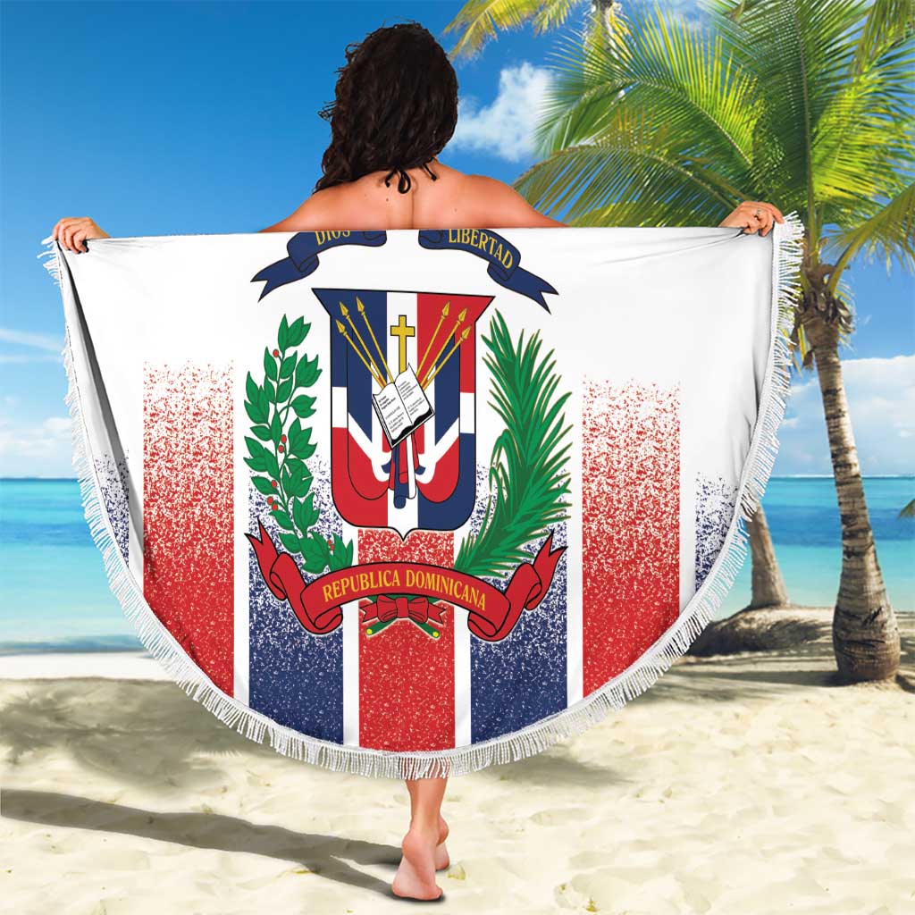 Dominican Republic Beach Blanket Stripe Stylized