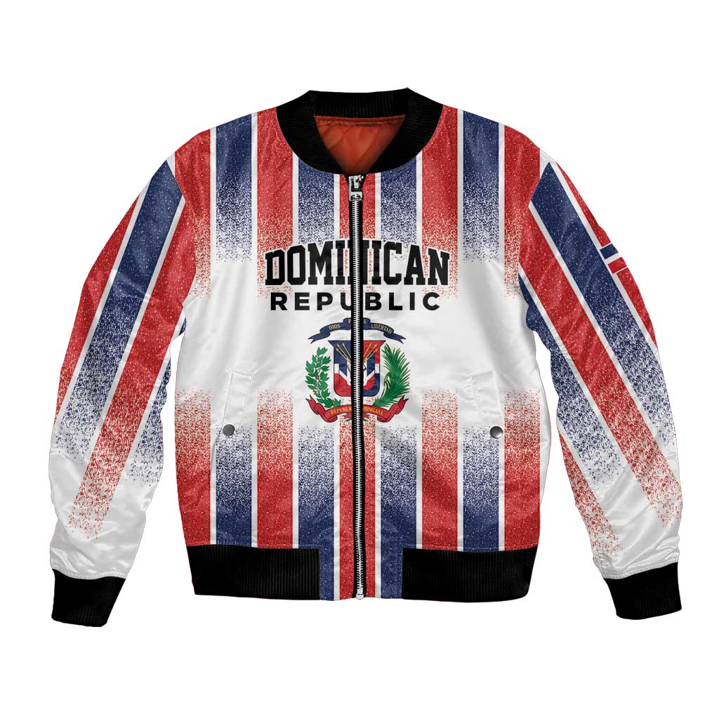 Personalized Dominican Republic Bomber Jacket Stripe Stylized