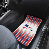 Personalized Dominican Republic Car Mats Stripe Stylized