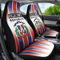 Dominican Republic Car Seat Cover Stripe Stylized
