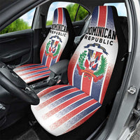 Dominican Republic Car Seat Cover Stripe Stylized
