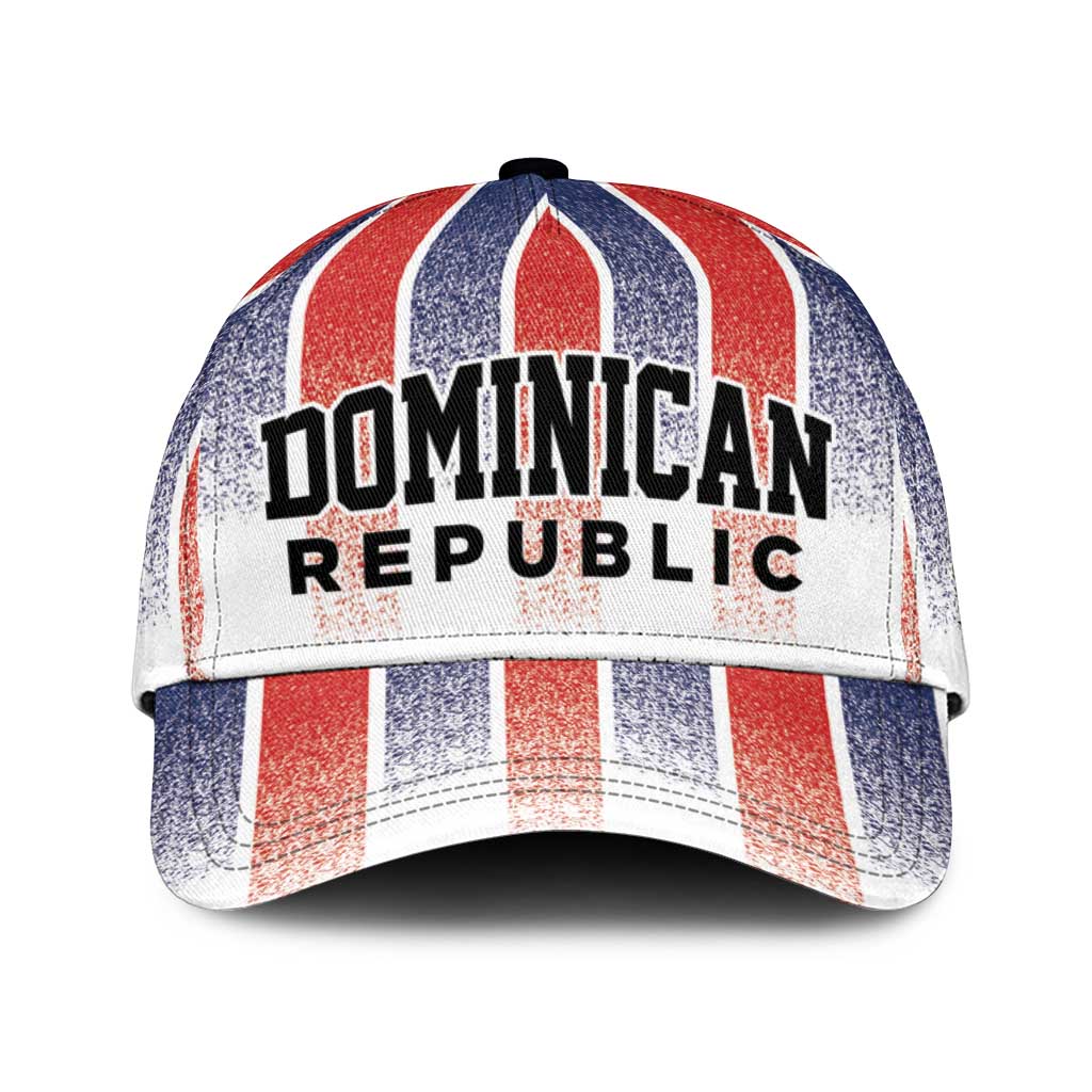 Dominican Republic Classic Cap Stripe Stylized