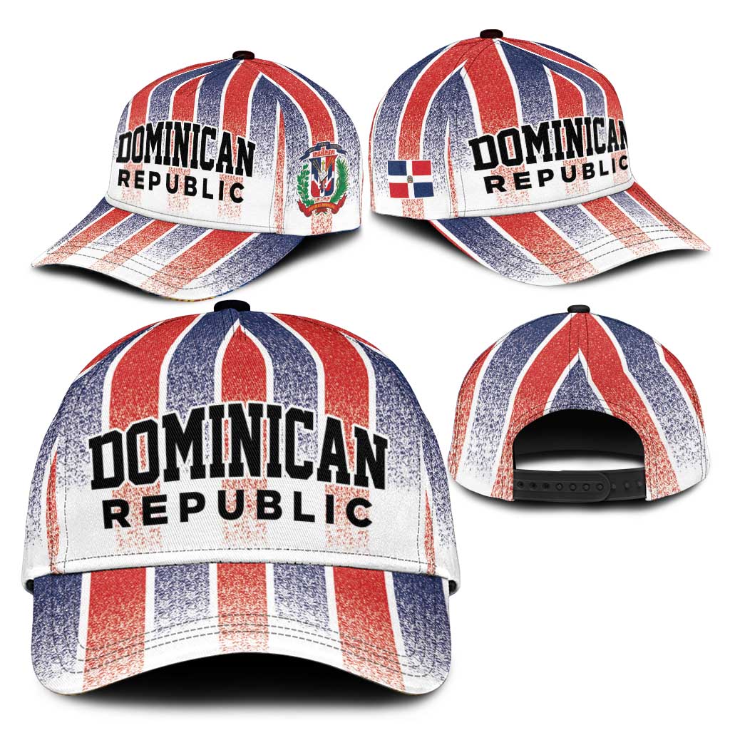 Dominican Republic Classic Cap Stripe Stylized