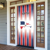 Personalized Dominican Republic Door Cover Stripe Stylized