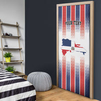 Personalized Dominican Republic Door Cover Stripe Stylized