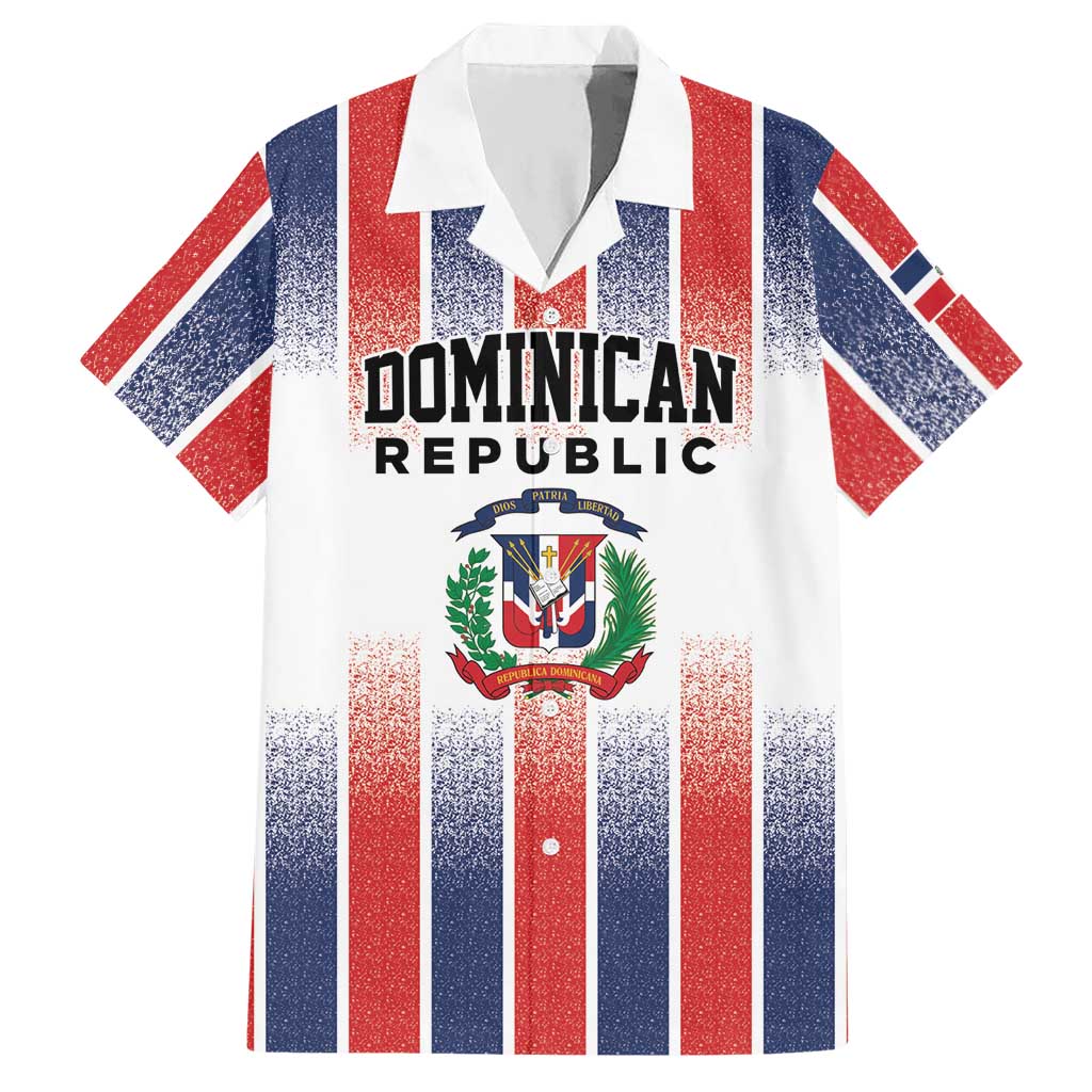 Personalized Dominican Republic Hawaiian Shirt Stripe Stylized