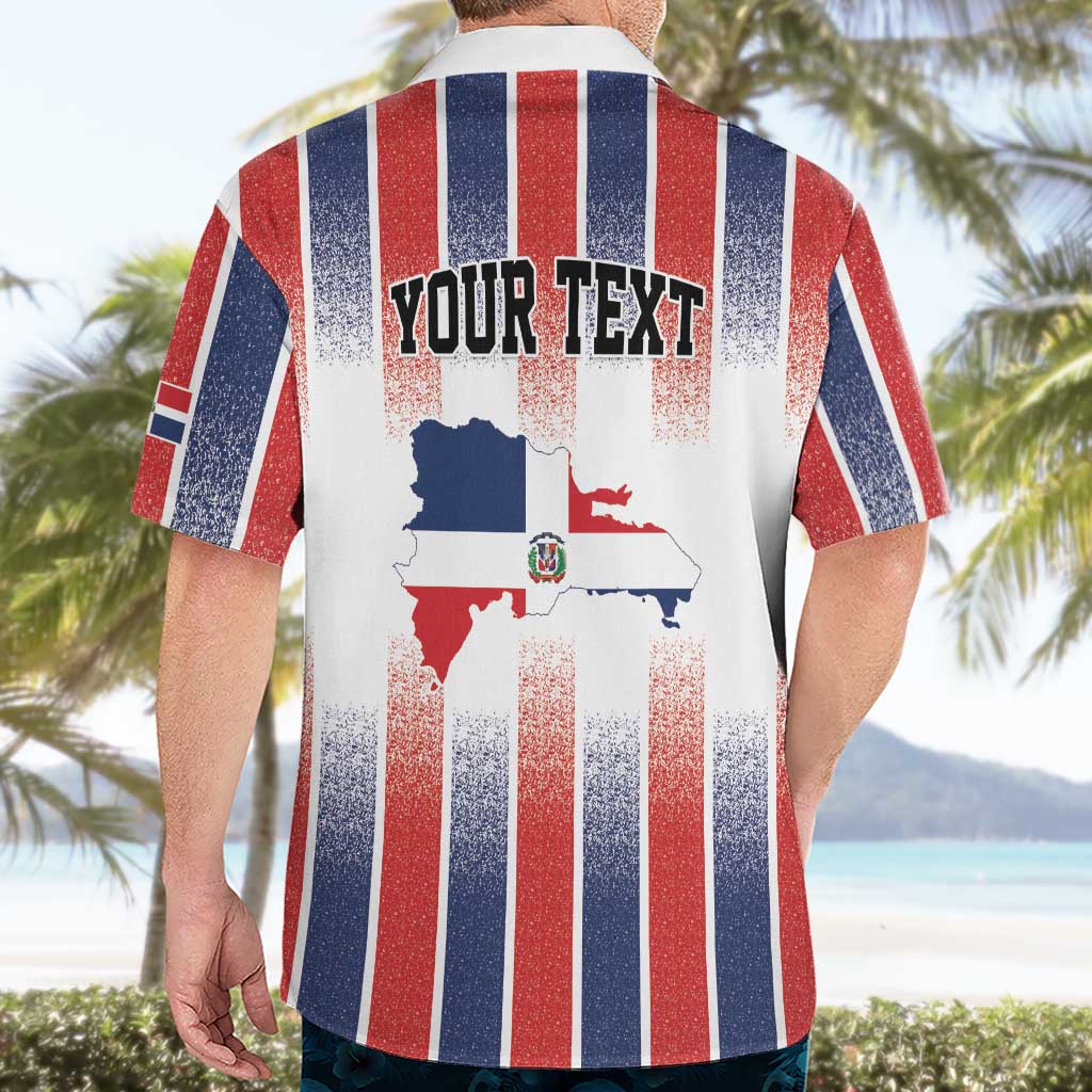 Personalized Dominican Republic Hawaiian Shirt Stripe Stylized