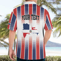 Personalized Dominican Republic Hawaiian Shirt Stripe Stylized