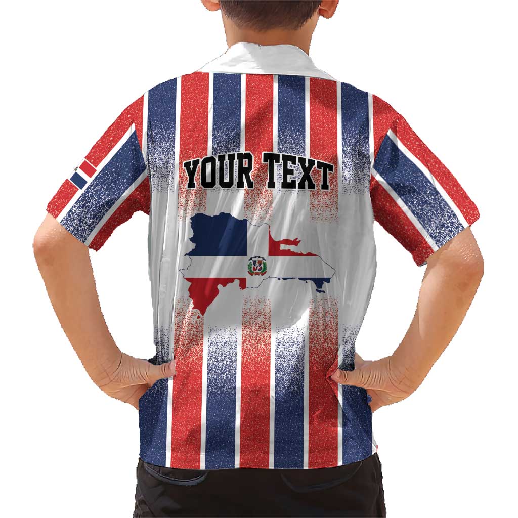 Personalized Dominican Republic Hawaiian Shirt Stripe Stylized