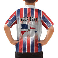 Personalized Dominican Republic Hawaiian Shirt Stripe Stylized