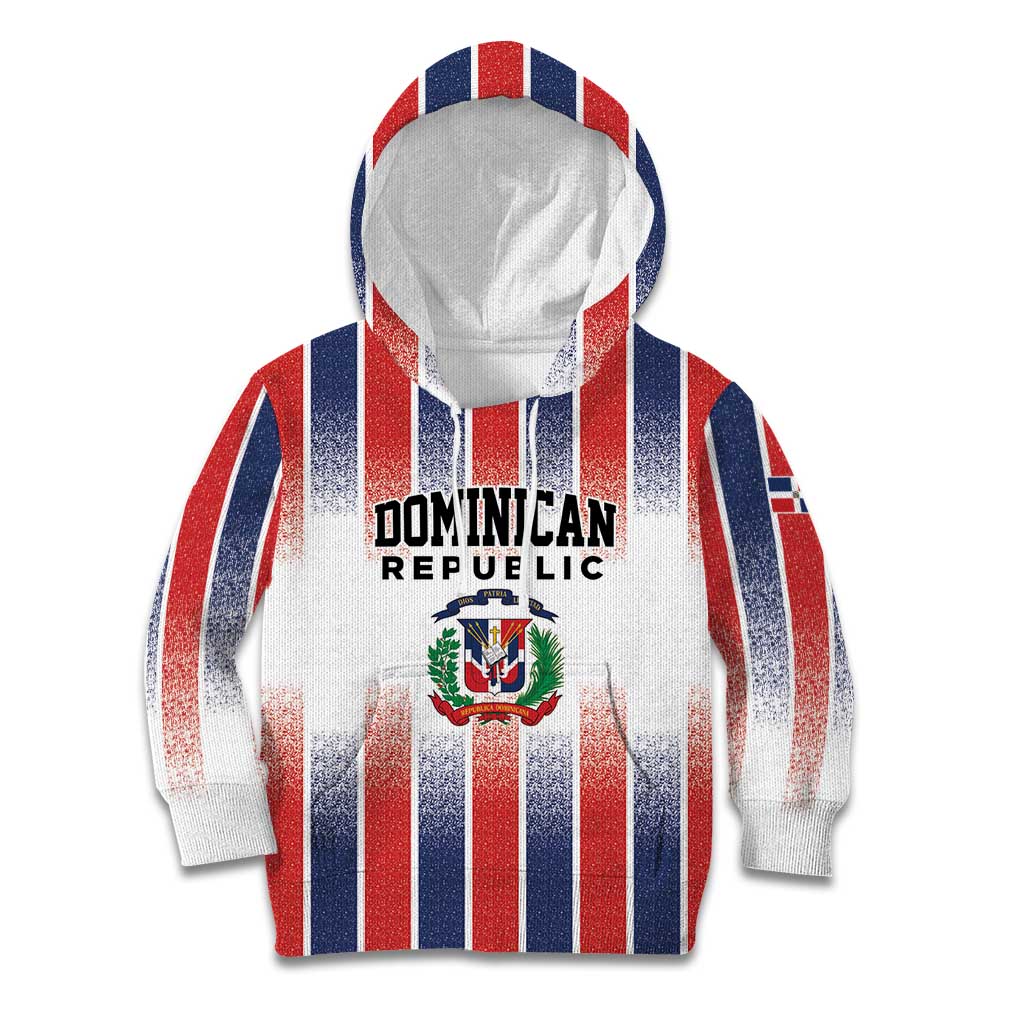 Personalized Dominican Republic Kid Hoodie Stripe Stylized