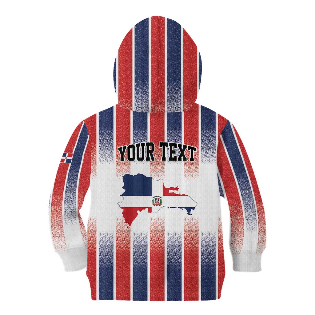 Personalized Dominican Republic Kid Hoodie Stripe Stylized
