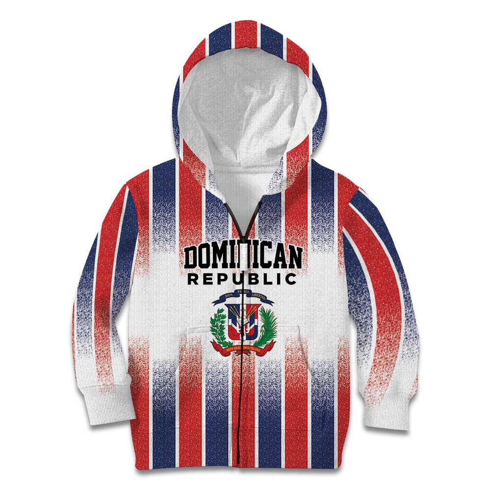 Personalized Dominican Republic Kid Hoodie Stripe Stylized