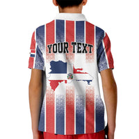 Personalized Dominican Republic Kid Polo Shirt Stripe Stylized