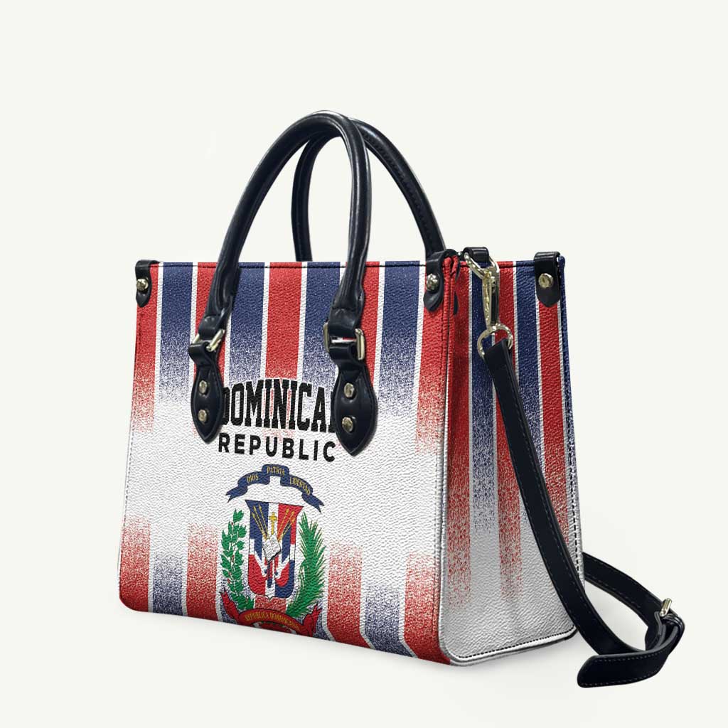 Dominican Republic Leather Bag Stripe Stylized