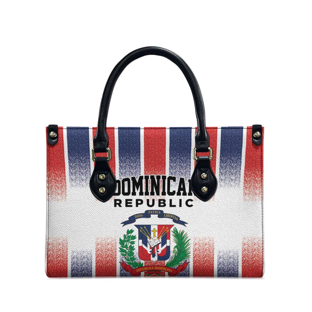 Dominican Republic Leather Bag Stripe Stylized