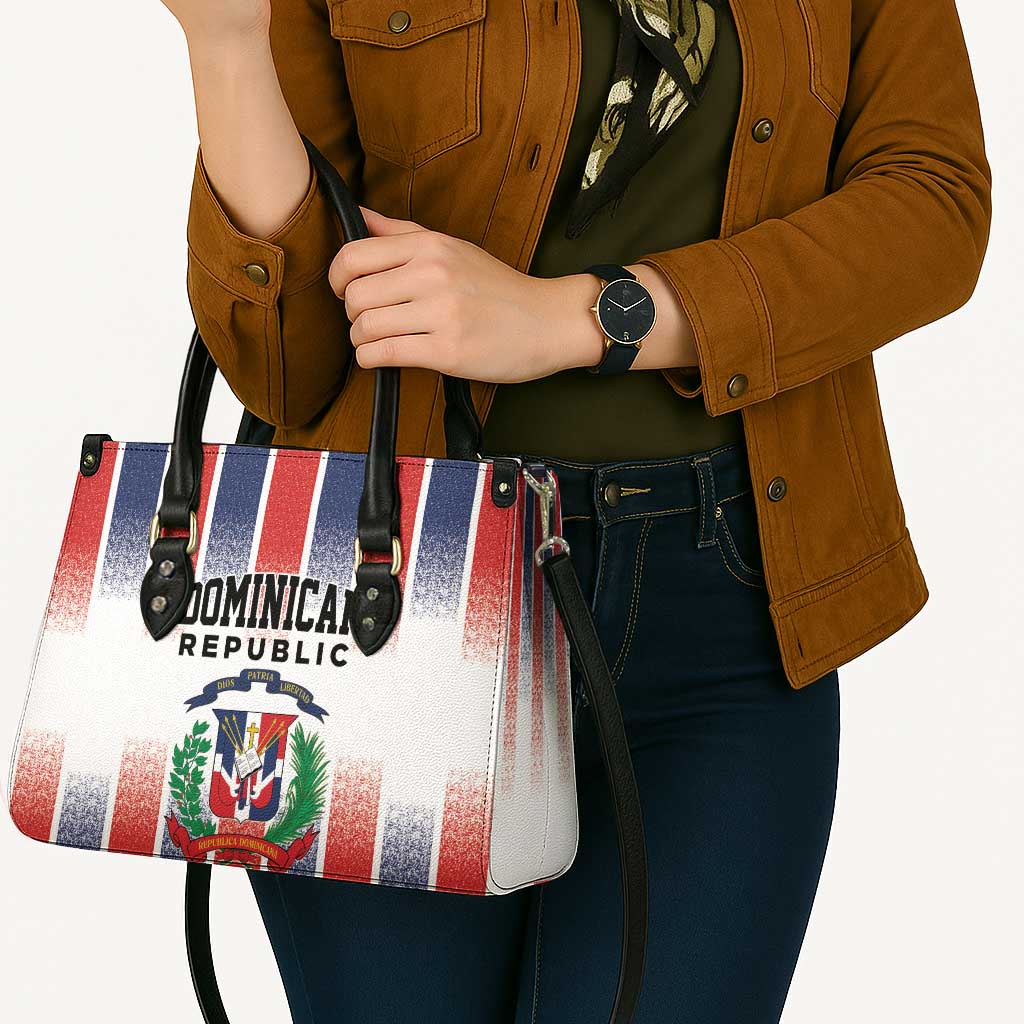 Dominican Republic Leather Bag Stripe Stylized