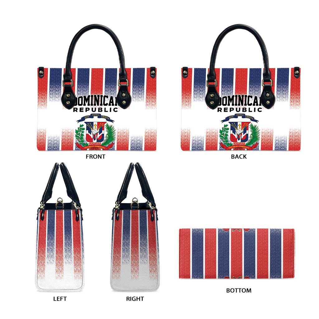 Dominican Republic Leather Bag Stripe Stylized