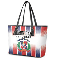 Dominican Republic Leather Tote Bag Stripe Stylized