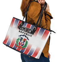 Dominican Republic Leather Tote Bag Stripe Stylized