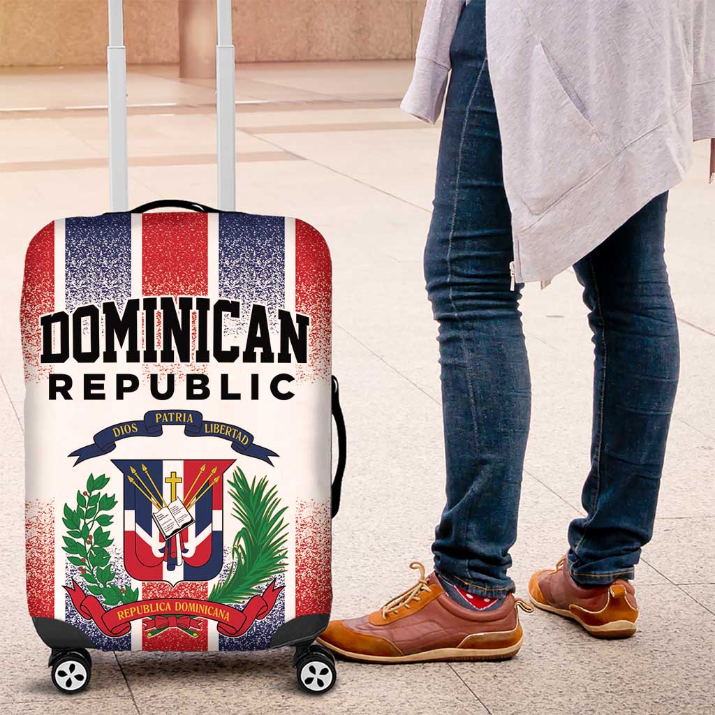 Dominican Republic Luggage Cover Stripe Stylized