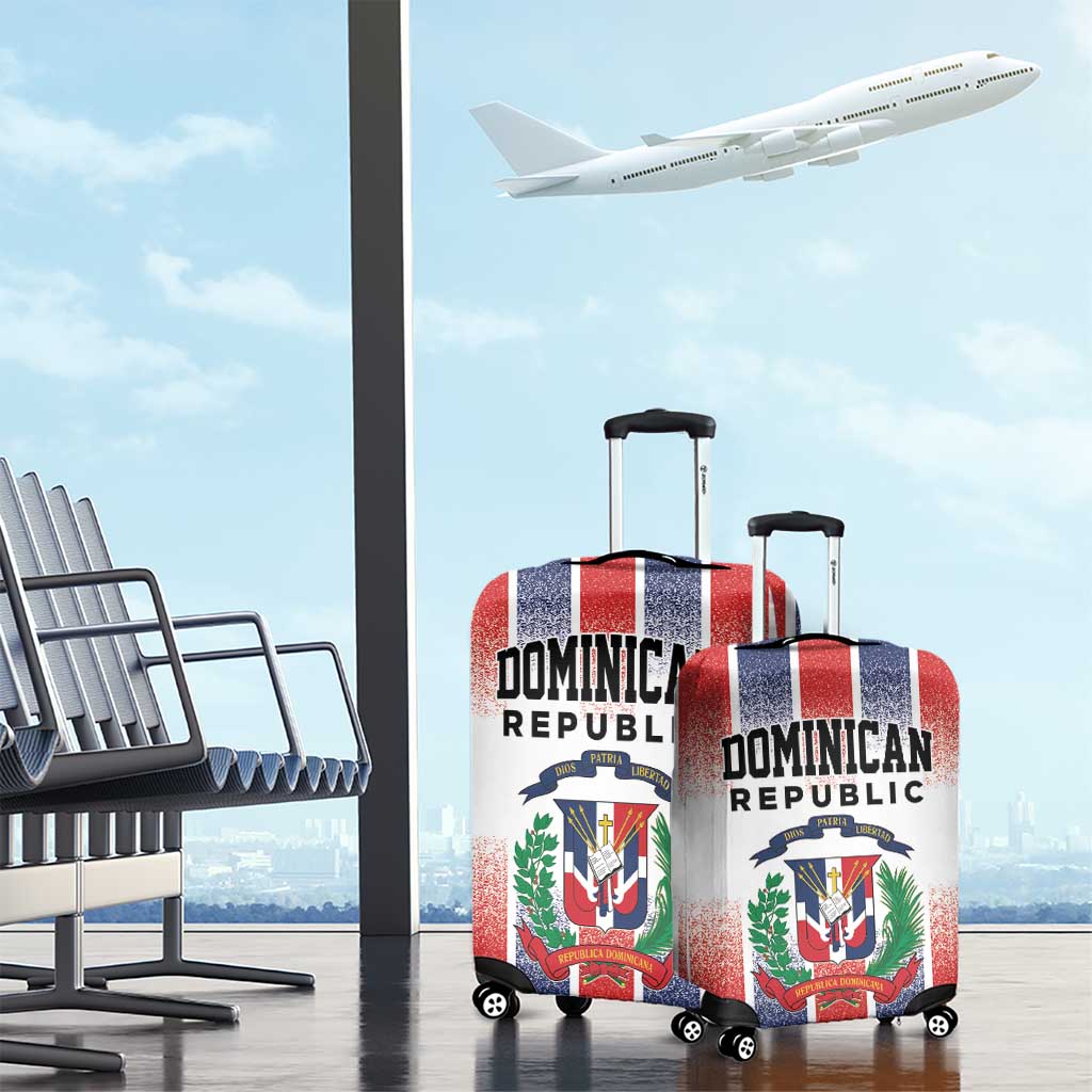 Dominican Republic Luggage Cover Stripe Stylized