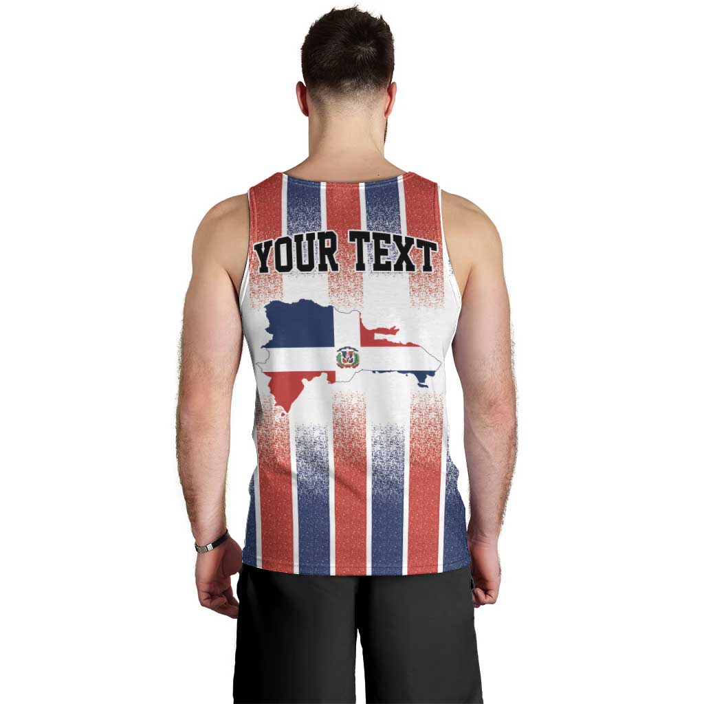 Personalized Dominican Republic Men Tank Top Stripe Stylized