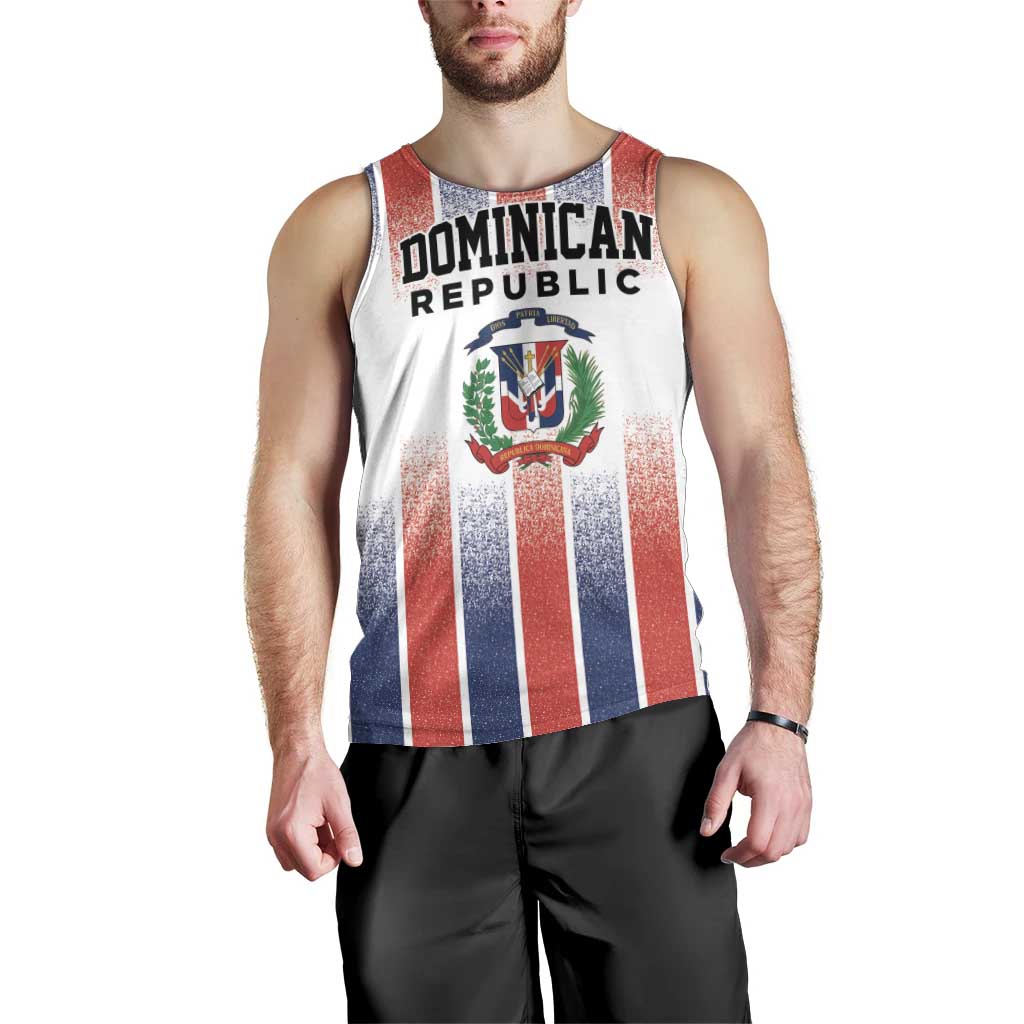 Personalized Dominican Republic Men Tank Top Stripe Stylized