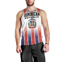 Personalized Dominican Republic Men Tank Top Stripe Stylized