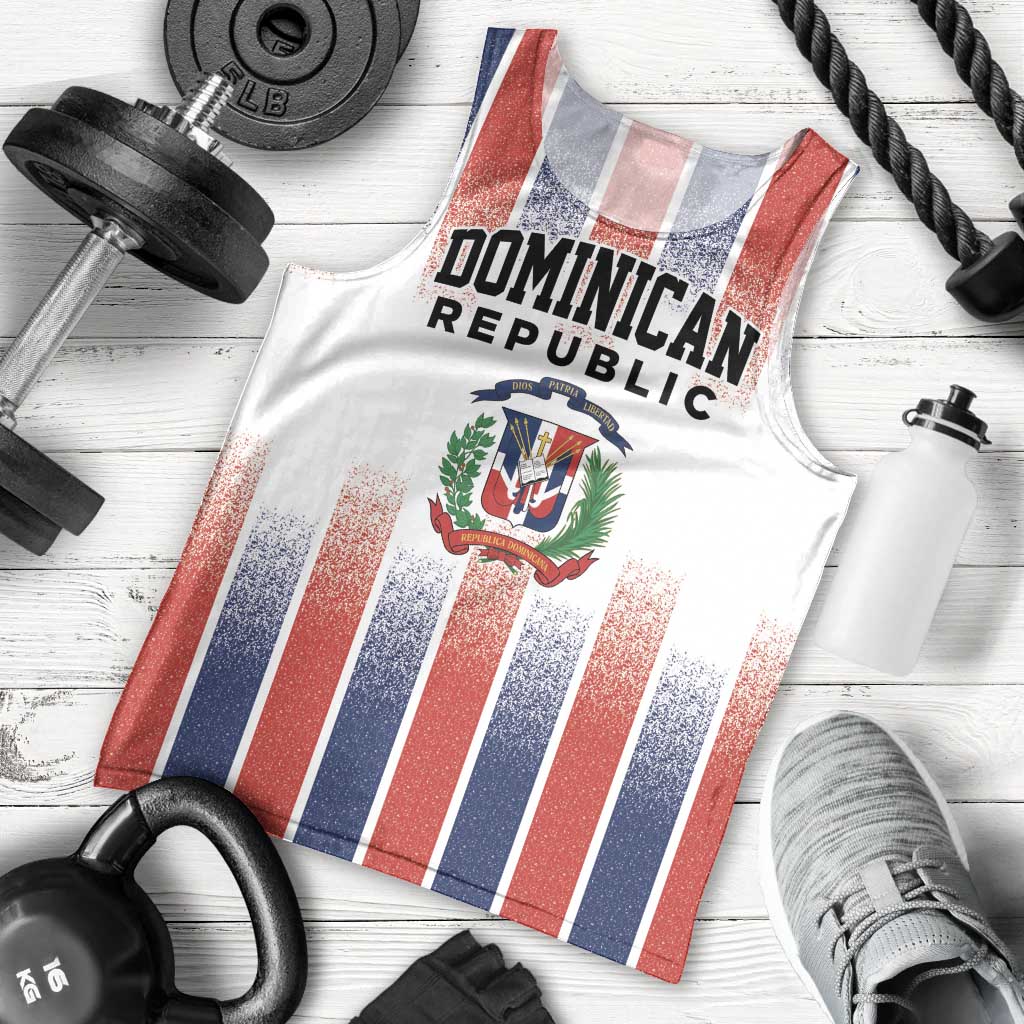 Personalized Dominican Republic Men Tank Top Stripe Stylized