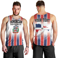 Personalized Dominican Republic Men Tank Top Stripe Stylized