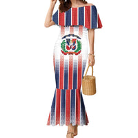 Personalized Dominican Republic Mermaid Dress Stripe Stylized